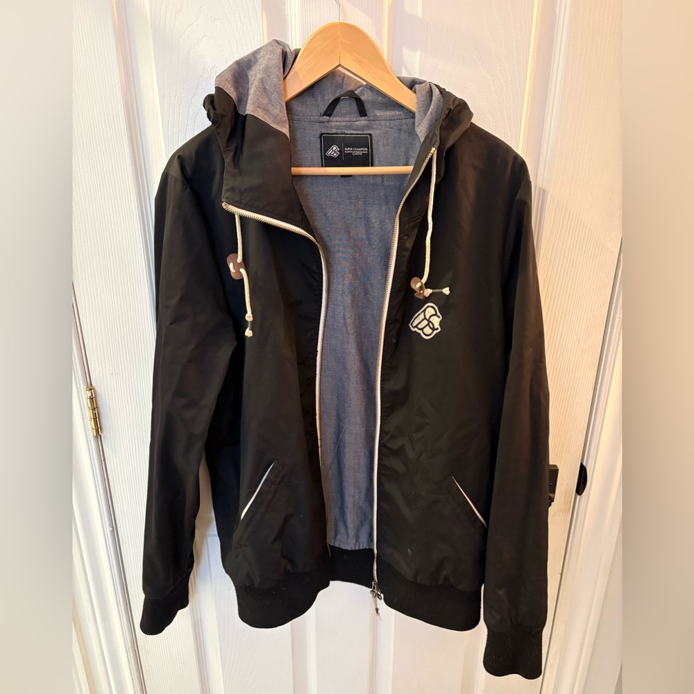 Men's Lifetime Black Hooded Jacket